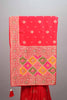 Red Silk Saree Multicolor Traditional Motifs Zari Work Designer Border