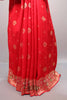 Red Silk Saree Multicolor Traditional Motifs Zari Work Designer Border