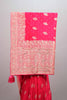 Rani Pink Banarasi Silk Saree Zari Embroidery Heavy Designer Border