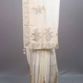  Off-White Organza Silk Saree Zari Embroidery Designer Border 