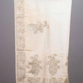 Off-White Organza Silk Saree Zari Embroidery Designer Border