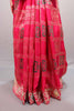 Designer Rani Pink Silk Saree Embroidered Checkered Pattern Heavy Zari Border