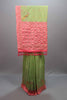 Green Silk Saree with Pink Embroidered Border Designer Pallu