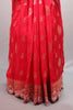 Red Banarasi Silk Saree Heavy Gold Zari Designer Border Rich Pallu