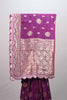 Royal Purple Banarasi Silk Saree Heavy Gold Zari Designer Border Rich Pallu