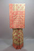Beige Coral Jacquard Silk Saree with Woven Floral Design Rich Border