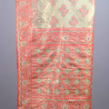 Beige Coral Jacquard Silk Saree with Woven Floral Design Rich Border