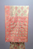 Beige Coral Jacquard Silk Saree with Woven Floral Design Rich Border