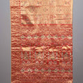 Orange Jacquard Silk Saree Traditional Woven Design Heavy Border