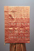 Orange Jacquard Silk Saree Traditional Woven Design Heavy Border