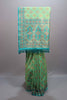  Sea Green Jacquard Silk Saree with Woven Motifs Designer Border
