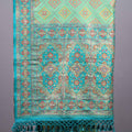 Sea Green Jacquard Silk Saree with Woven Motifs Designer Border