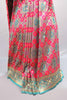 Pink Turquoise Jacquard Silk Saree with Zari Woven Design Rich Border