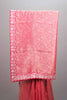 Elegant Pink Jacquard Silk Saree with Woven Design Border