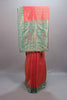 Pink Sea Green Jacquard Silk Saree with Zari Woven Design Rich Border