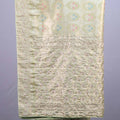 Pastel Green Jacquard Silk Saree Floral Woven Design Embroidered Border