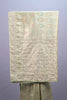 Pastel Green Jacquard Silk Saree Floral Woven Design Embroidered Border