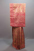 Gold Red Jacquard Silk Saree with Traditional Woven Design Rich Border