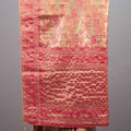 Gold Red Jacquard Silk Saree with Traditional Woven Design Rich Border