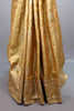 Golden Jacquard Silk Saree with Zari Woven Design Rich Border