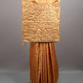  Golden Orange Jacquard Silk Saree with Zari Woven Design Rich Border