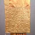 Golden Orange Jacquard Silk Saree with Zari Woven Design Rich Border