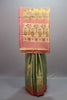 Olive Green Kanjivaram Silk Saree Multicolor Motif Weaving Pink Border 