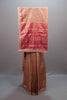 Peach Pink Kanjivaram Silk Saree Zari Weaving Motifs Designer Border Pallu 