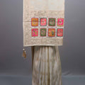 Off White Silk Saree Zari Weaving Patchwork Motifs Designer Border 