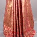 Red Kanjivaram Silk Saree Heavy Zari Weaving Motifs Rich Border