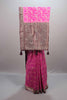 Rani Pink Kanjivaram Silk Saree  Zari Weaving Floral Elephant Motifs Rich 