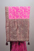 Rani Pink Kanjivaram Silk Saree  Zari Weaving Floral Elephant Motifs Rich