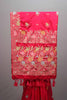 Red Silk Saree Multicolor Floral Embroidery Rich Zari Border Tassel Pallu