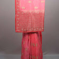 Pink Silk Saree with Gold Zari Weaving Rich Designer Border 