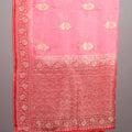 Pink Silk Saree with Gold Zari Weaving Rich Designer Border