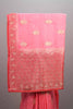 Pink Silk Saree with Gold Zari Weaving Rich Designer Border