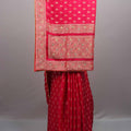 Red Silk Saree with Gold Zari Embroidery Heavy Designer Border