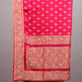 Red Silk Saree with Gold Zari Embroidery Heavy Designer Border