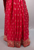 Red Silk Saree with Gold Zari Embroidery Heavy Designer Border