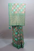 Sea Green Banarasi Silk Saree Traditional Weaving Rich Zari Border