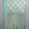 Sea Green Banarasi Silk Saree Traditional Weaving Rich Zari Border