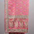 Pink Banarasi Silk Saree with Floral Buta Design Rich Zari Border