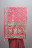 Pink Banarasi Silk Saree with Floral Buta Design Rich Zari Border