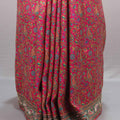 Pink Banarasi Silk Saree with Floral Buta Design Rich Zari Border