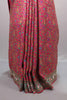 Pink Banarasi Silk Saree with Floral Buta Design Rich Zari Border