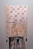Grey Banarasi Silk Saree with Diamond Check Pattern Rich Zari Border