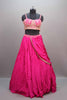 Rani Pink Silk Lehenga Choli Heavy Embroidered Blouse Dupatta