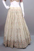 Off-White Embroidered Lehenga Choli with Multicolor Blouse Dupatta