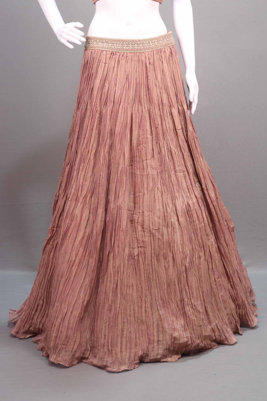 Rose Pink Lehenga Choli Heavy Embroidered Jacket Designer Lehenga