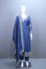 Elegant Blue Silk Anarkali Suit Dupatta Designer Party Wear